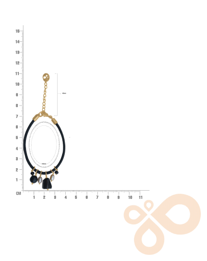 Love bracelet Celestial Radiance in Lapis Lazuli and CZ 34mm