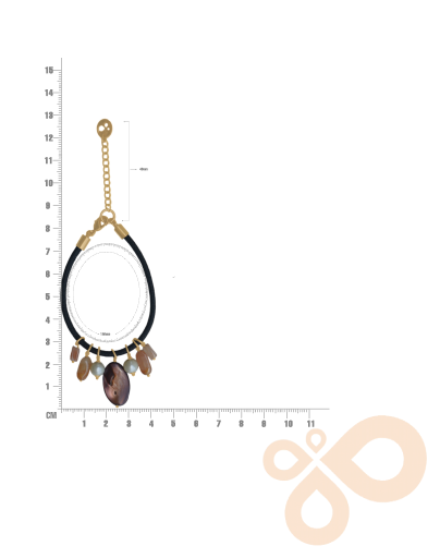 Love bracelet Radiant Harmony  in Carnelian, Pearl, and Shell 32mm