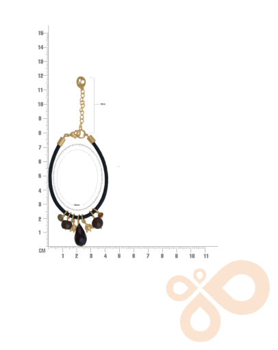 Love bracelet Regal Essence in Ruby and Black Onyx 27mm