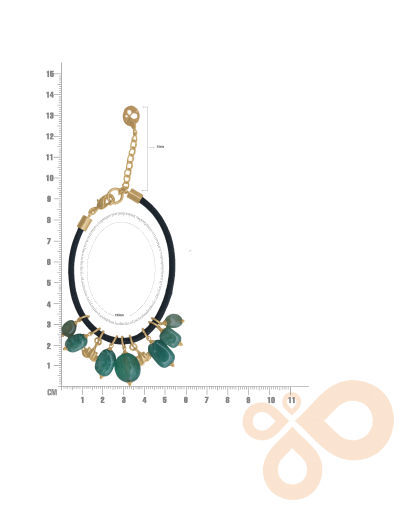 Love bracelet Verdant Elegance in Green Onyx and Jade