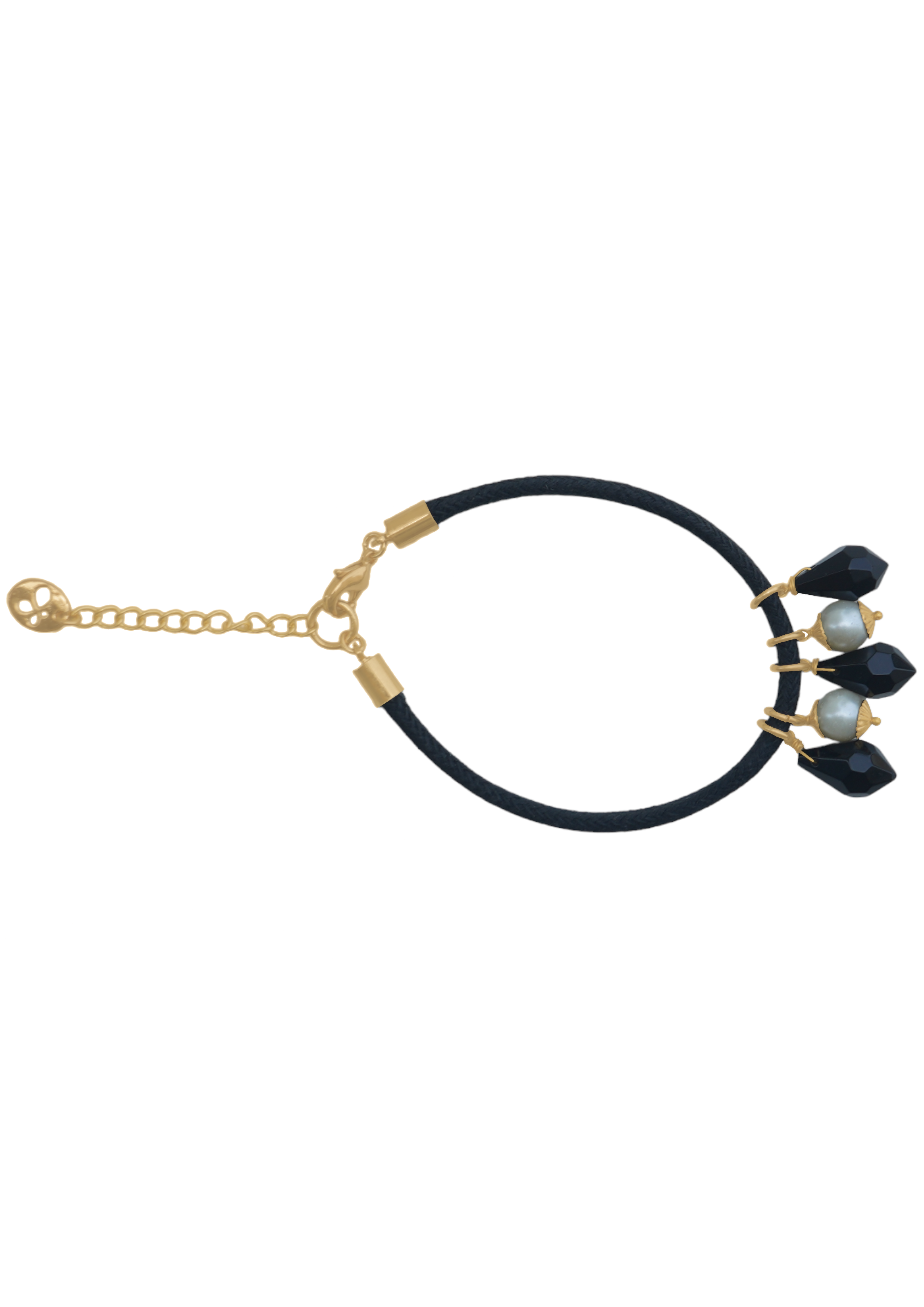 Rakhi Eternal Elegance Necklace in Black Onyx and Pearl 24mm