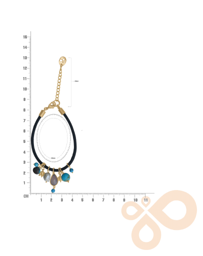 Love bracelet Regal Trio  in Turquoise, Black Onyx, and Pearls 30mm