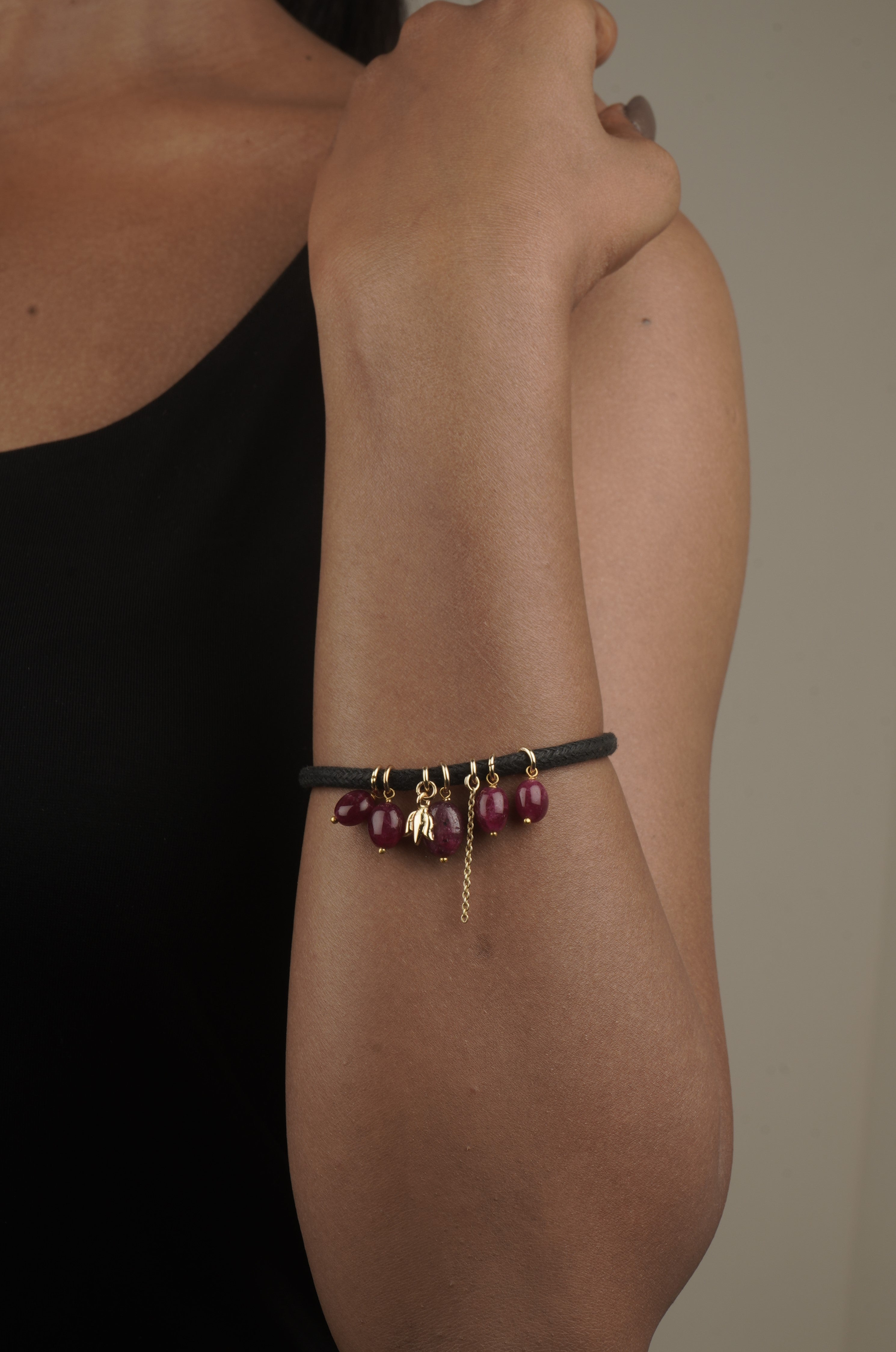 Love bracelet Eternal Flame  in Ruby 32 Mm