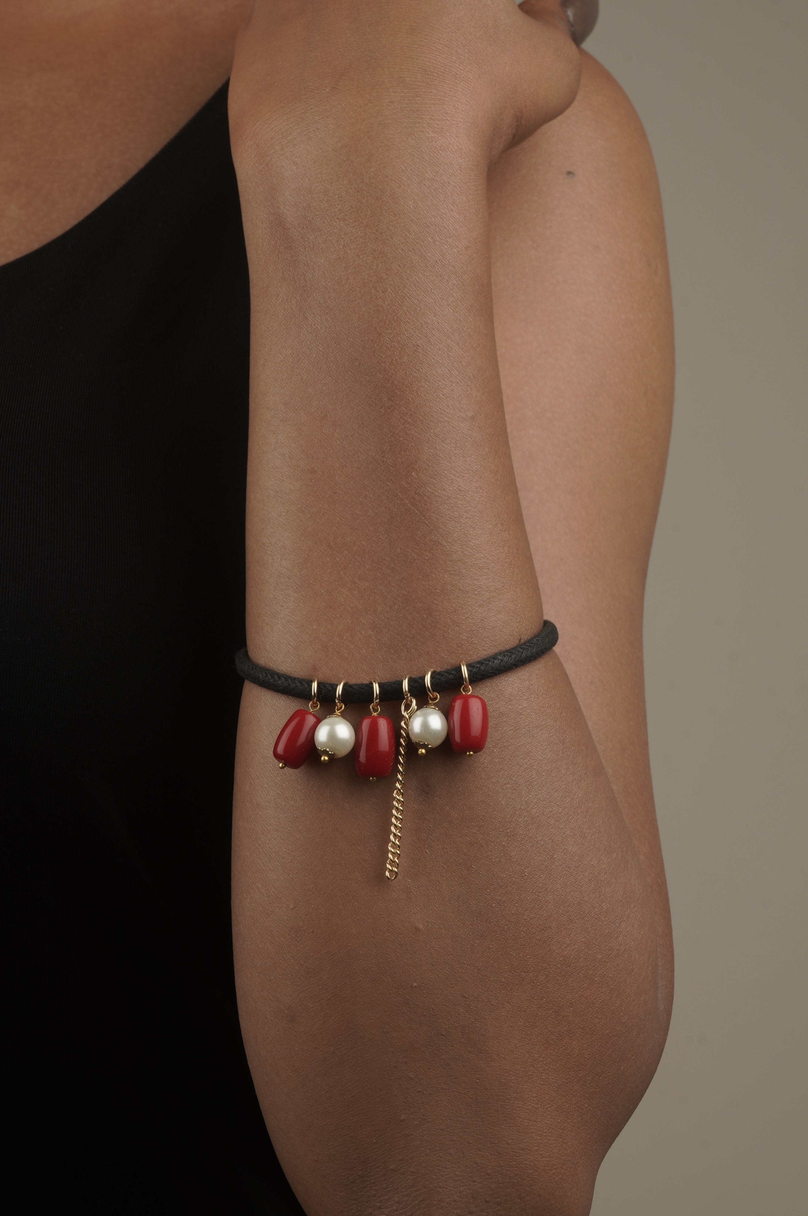 Love bracelet Coral Radiance with Pearls 40mm