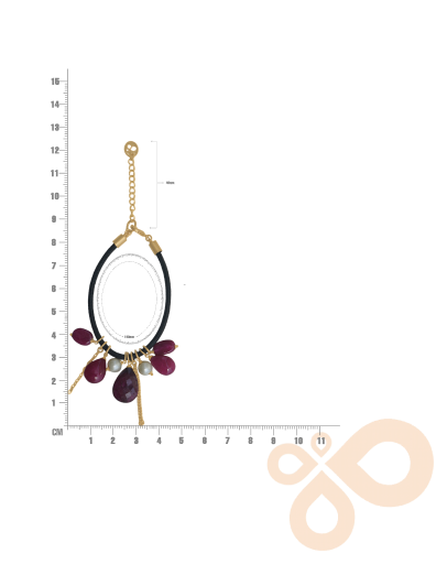 Love bracelet Regal Radiance in Ruby and Pearls 43mm