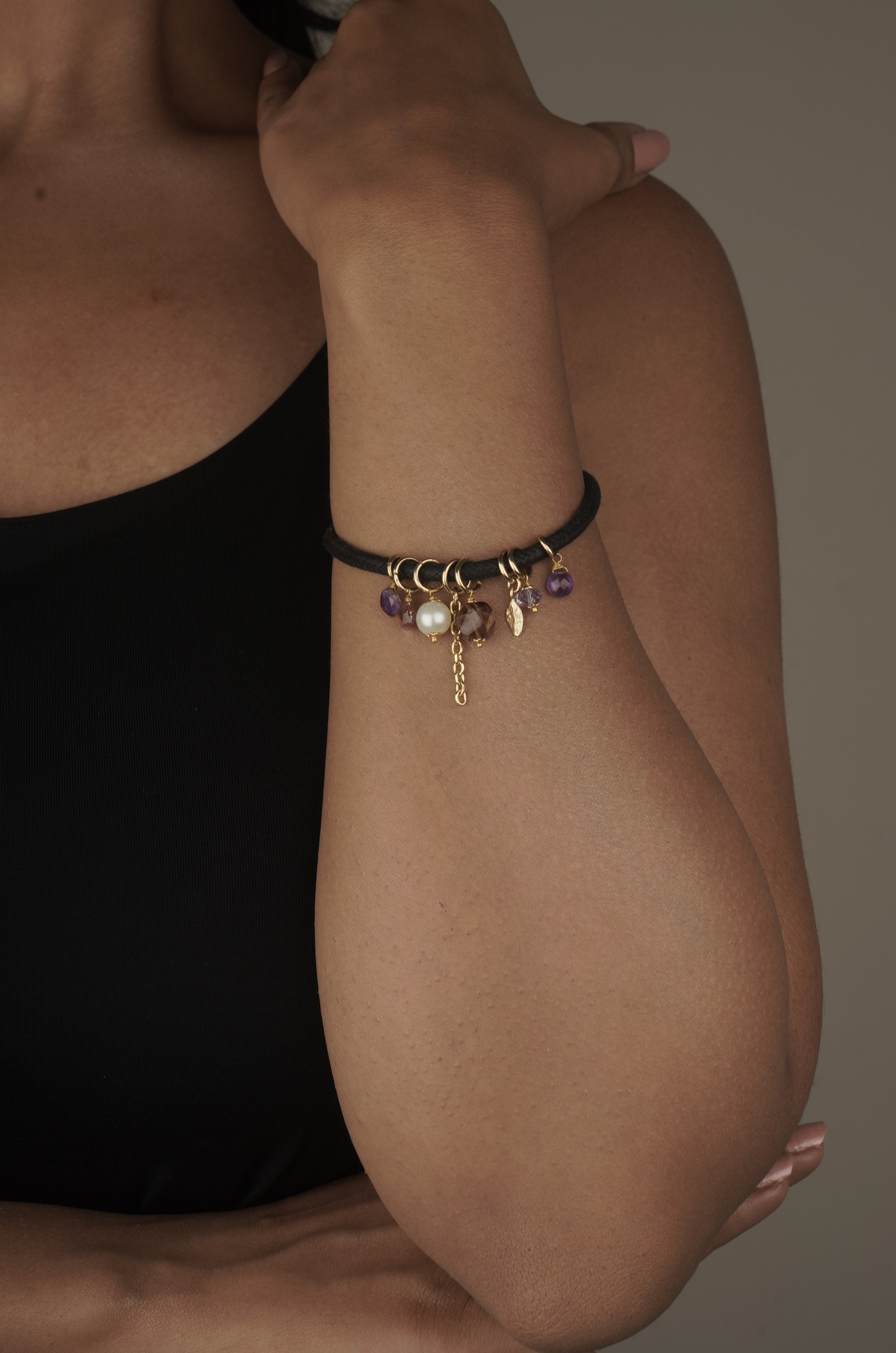 Love Bracelet Ruby, Pearl, and Amethyst 31mm