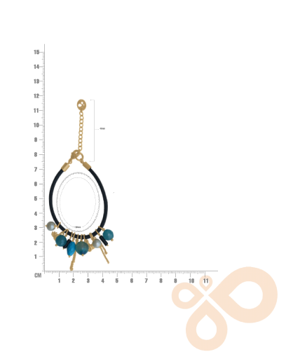 Love bracelet Ocean Whisper  in Turquoise and Pearl 34mm