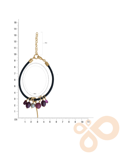 Love bracelet Radiant Elegance in Ruby and Pearls 36mm