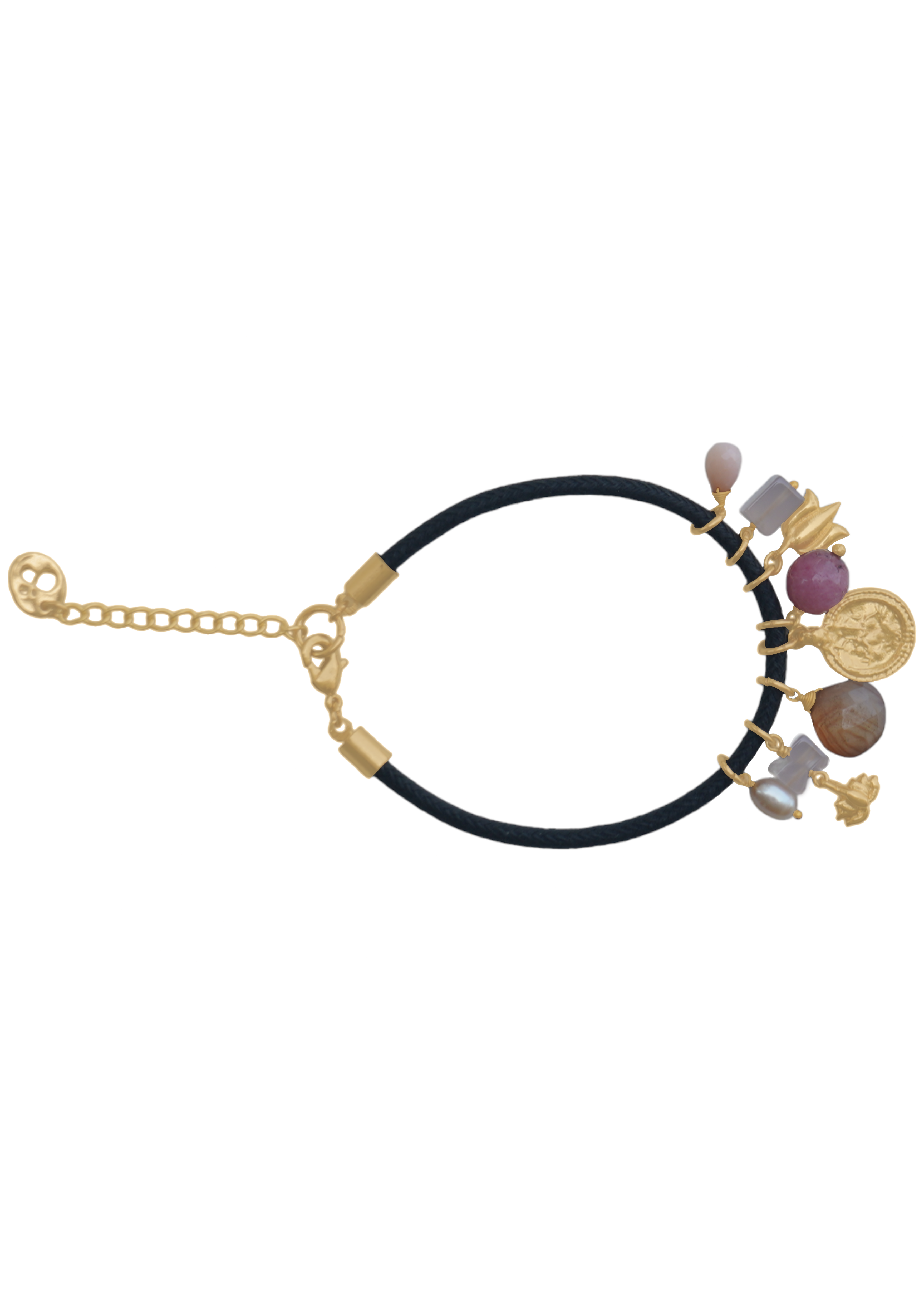 Love bracelet Celestial Harmony  in Turquoise, Pearls, Opal, and Chalcedony