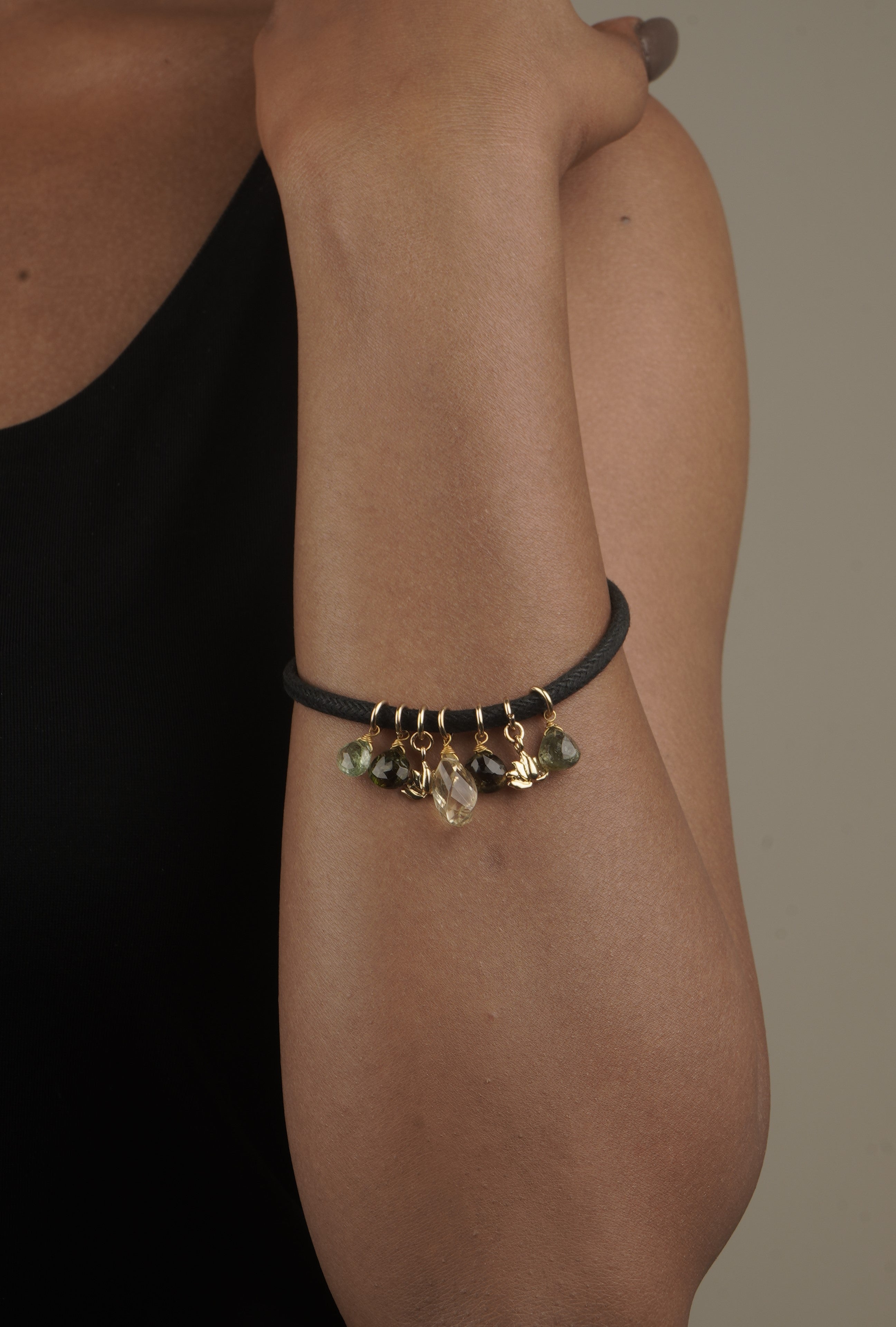 Love bracelet Radiant Harmony in Citrine and Tourmaline