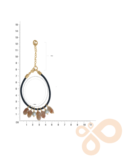 Love bracelet Midnight Elegance in Onyx and Pearl