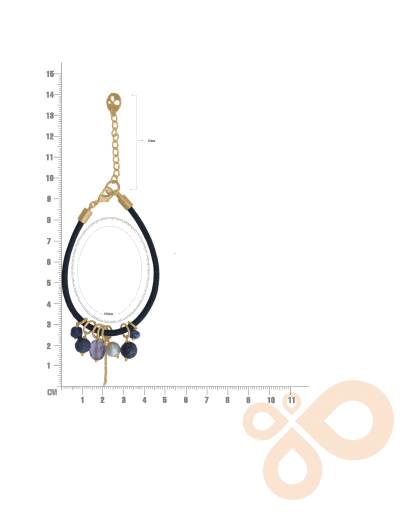 Love Bracelet Amethyst, Pearl, and Lapis 33mm