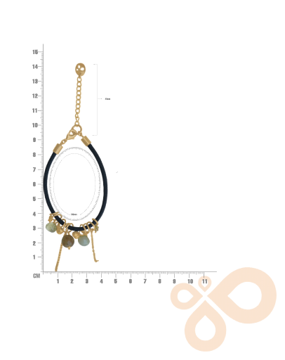 Love Bracelet Citrine and Chalcedony 40mm