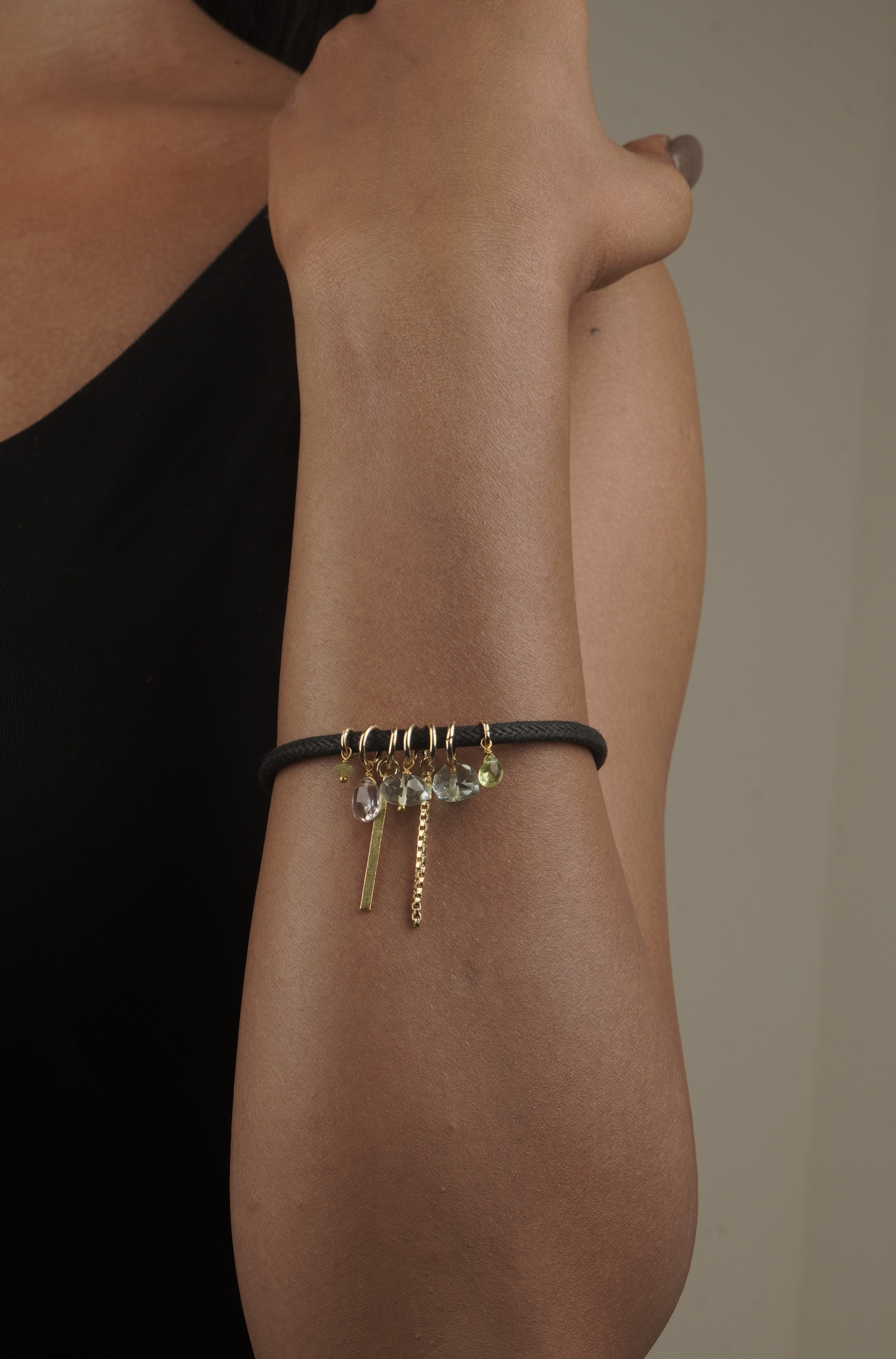 Love Bracelet Citrine and Chalcedony 37mm