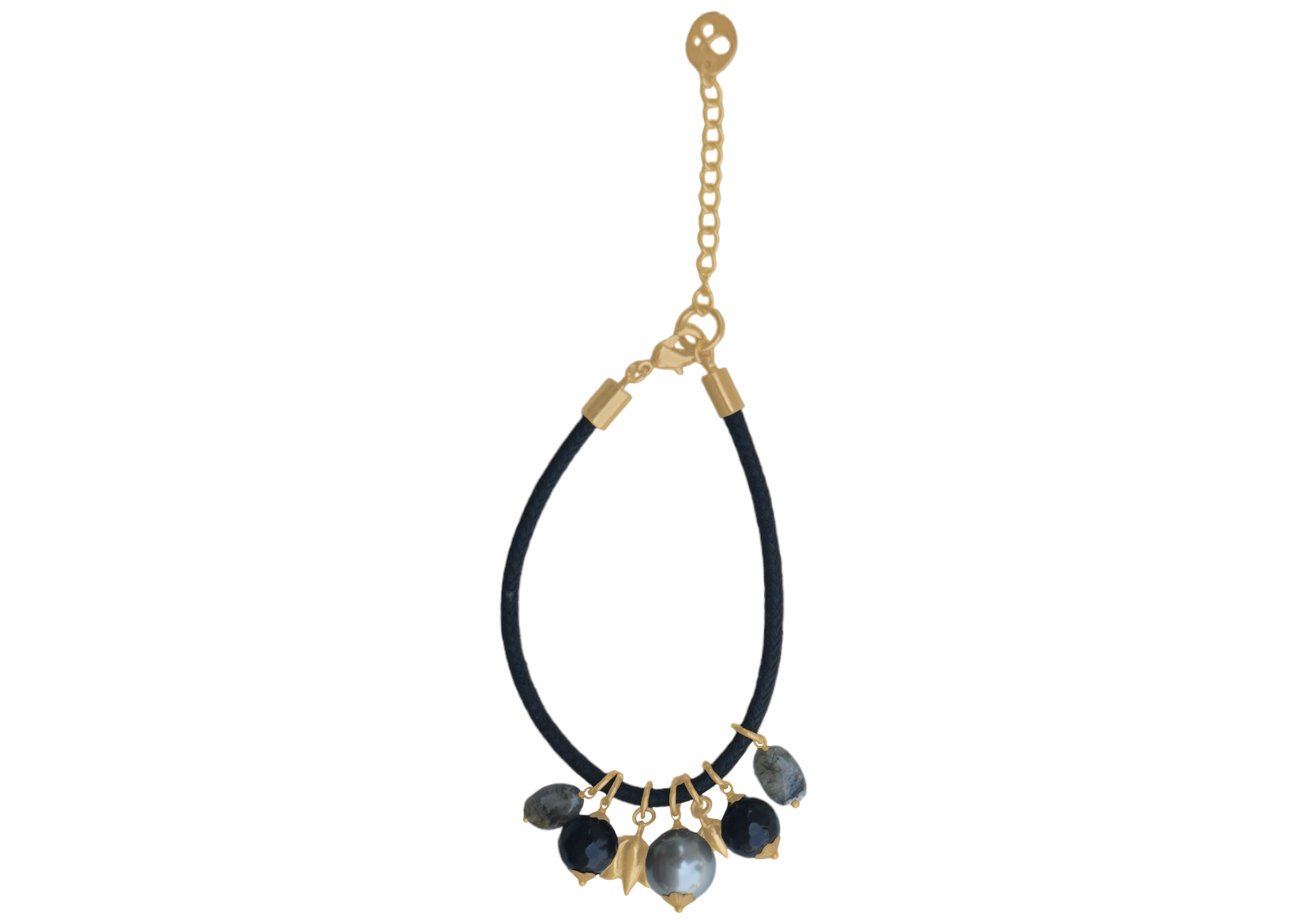 Rakhi Eternal Grace Necklace in Pearl and Black Onyx