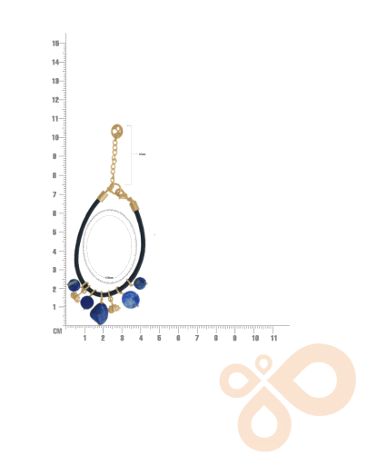 Love bracelet Twilight Elegance in Iolite 25mm