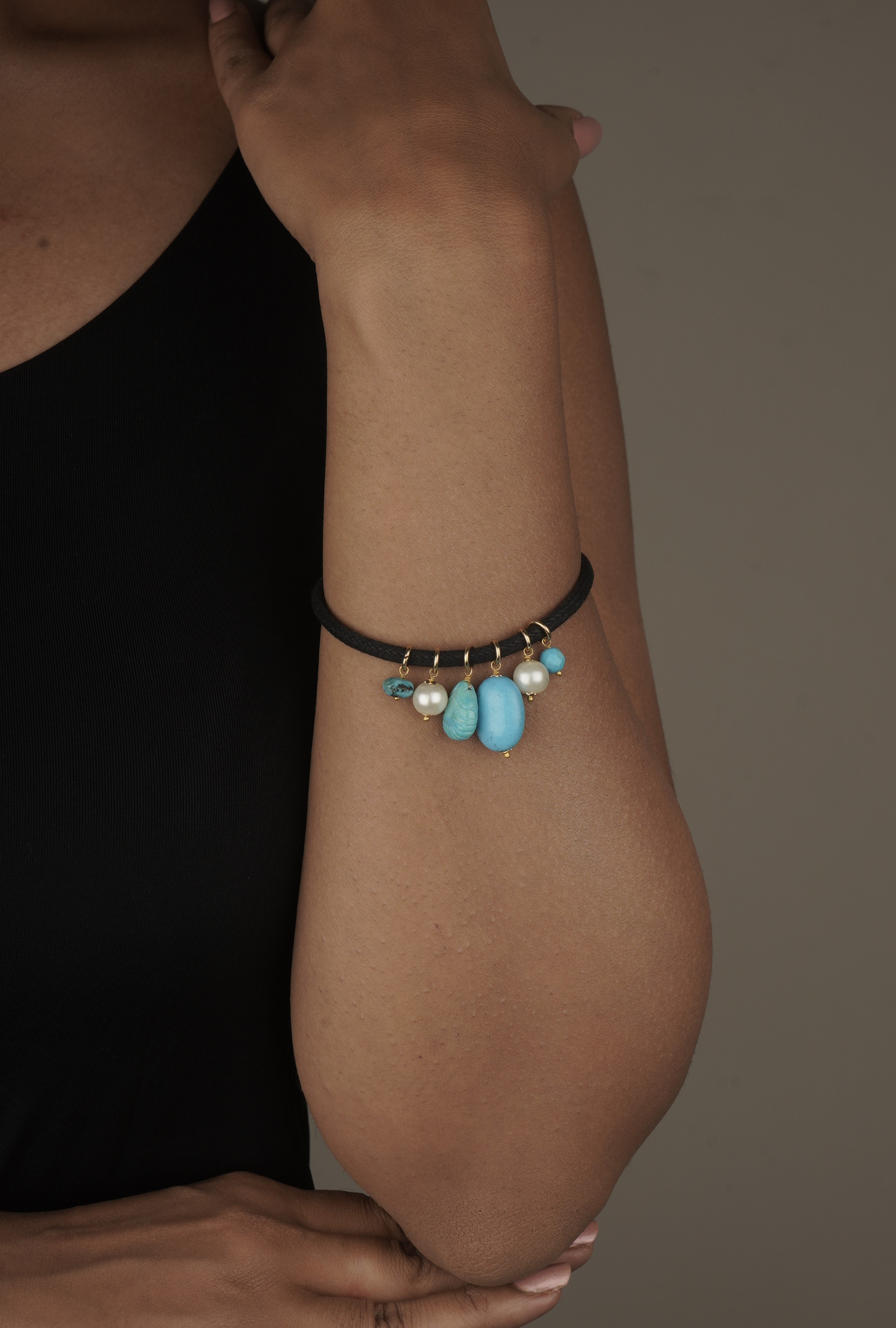 Love Bracelet Ocean Serenity in Turquoise and Pearl