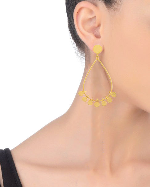 Maiden Earrings – 61mm Handmade Design with a 22K Gold-Plated Finish