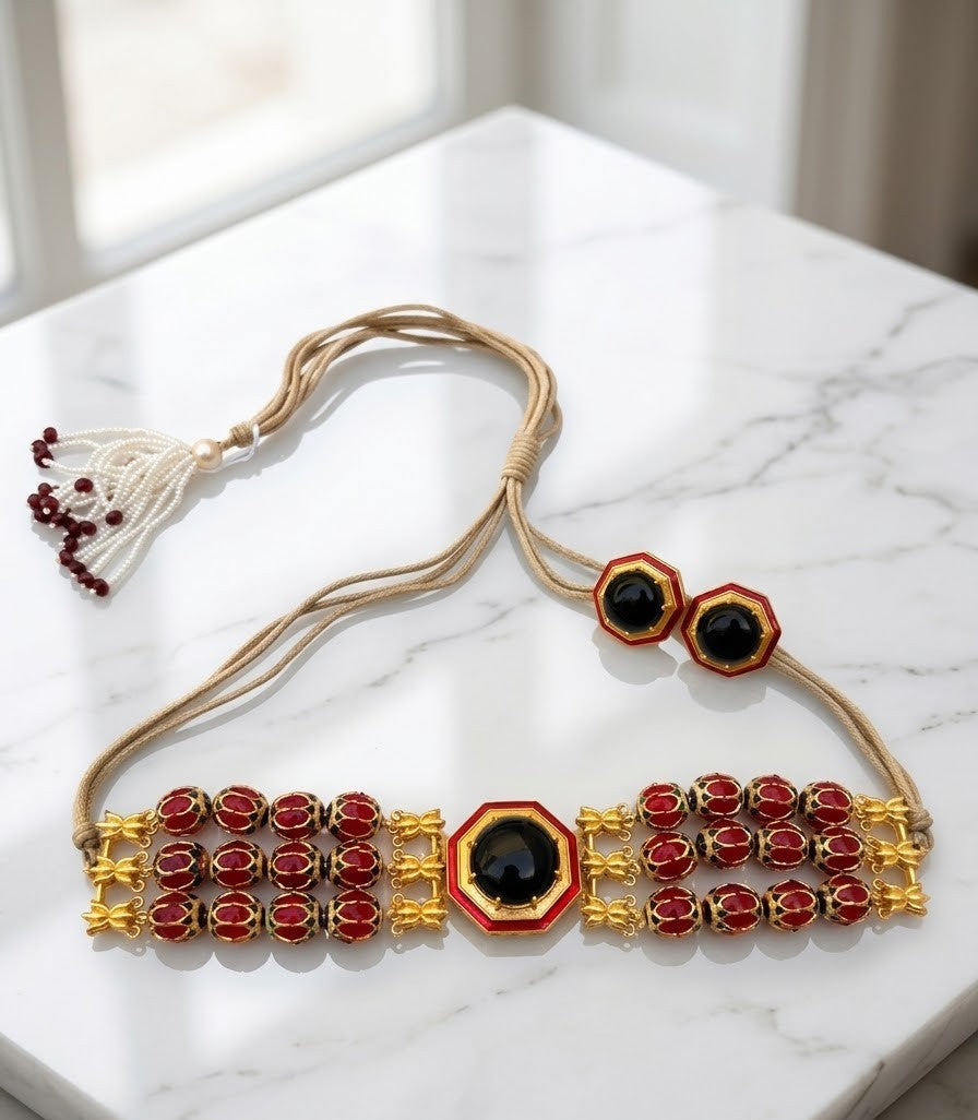 Revati Mayur Midnight Choker