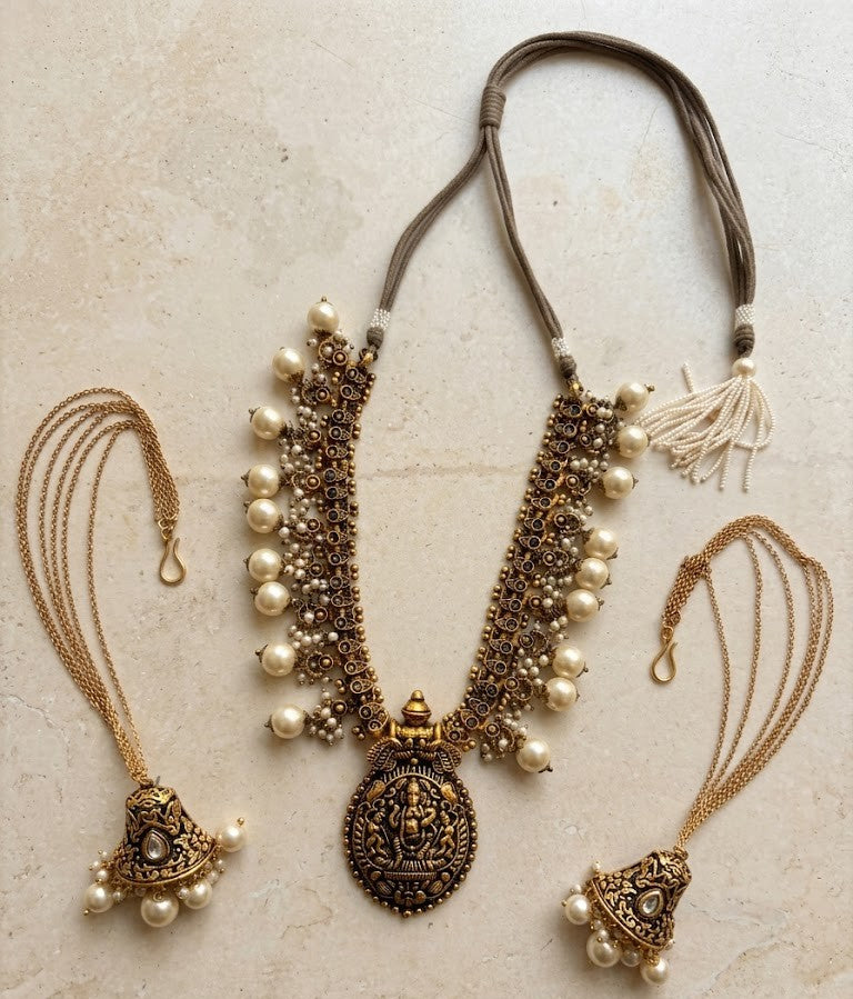 Revati Temple Necklace Set