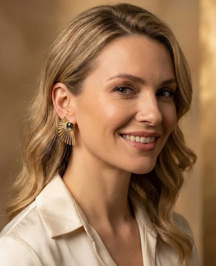 Handmade Statement Fringe Earrings – Featuring 18K Gold Plating