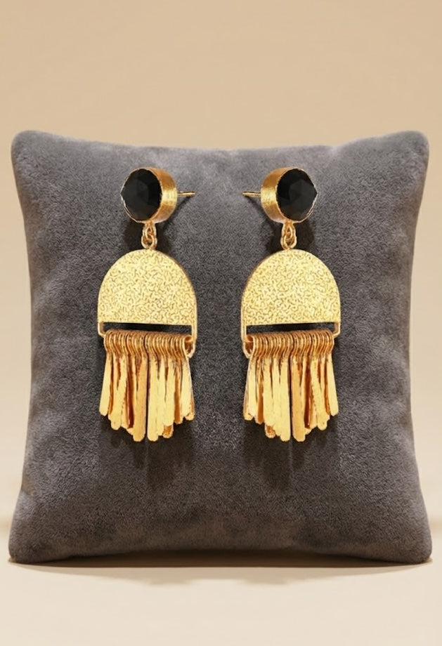 Fringe Earrings – Handcrafted with 18K Gold-Plated Elegance