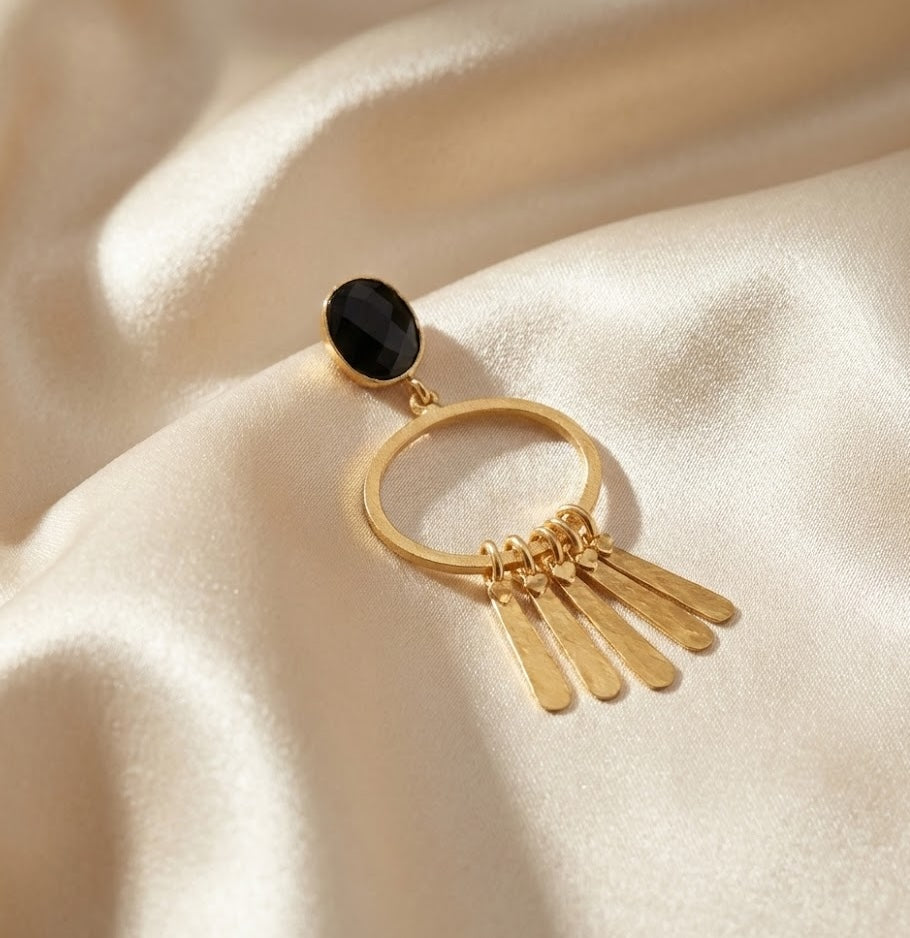 18K Gold-Plated FFringe Earrings – Handmade Design for a Chic Look