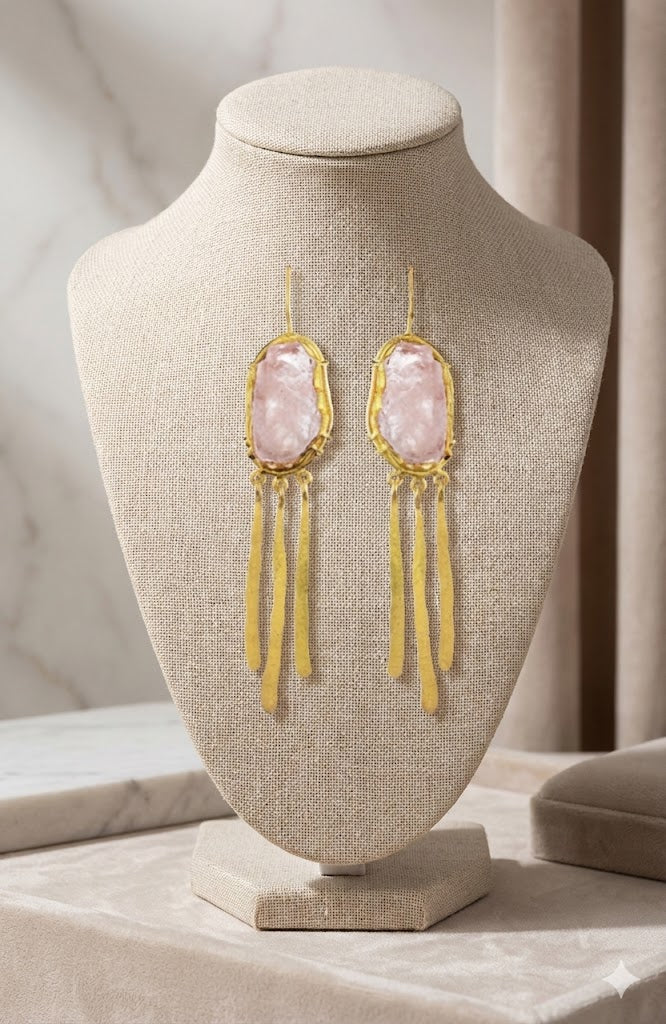 Singlestone Fringe Earring