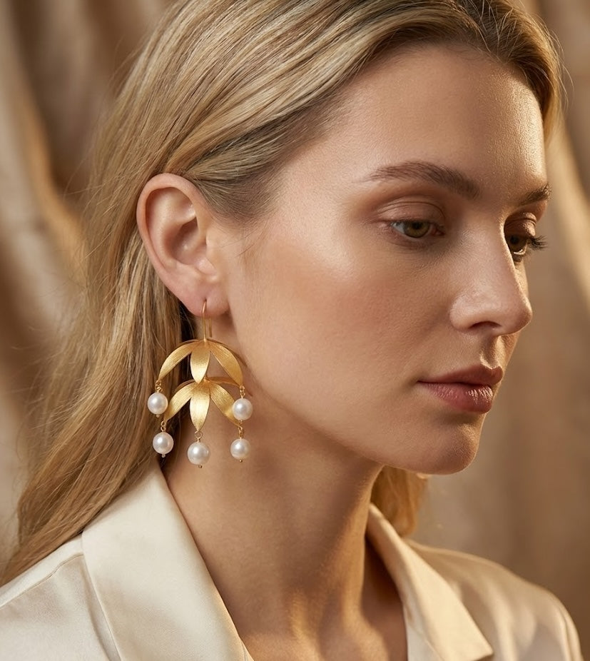Nature Pearl Earrings