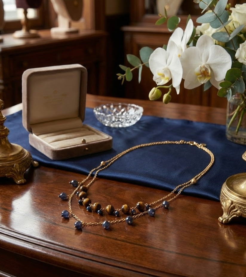 Fine One Necklace: Handmade with 18K Gold Plate