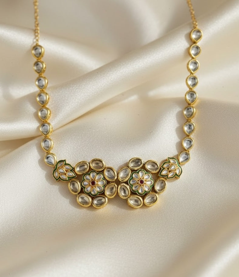 Noor Necklace - Ethical Brass Jewelry with Luxurious 18K Gold Finish