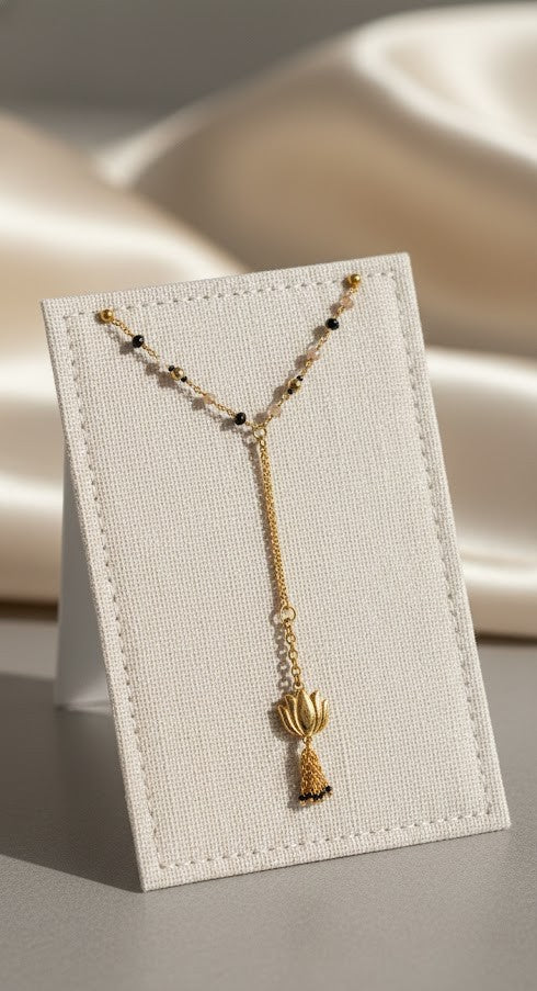Fine One Necklace: Lucite Stone Accent