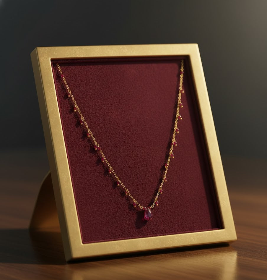 Fine One Necklace: Ruby Pendant