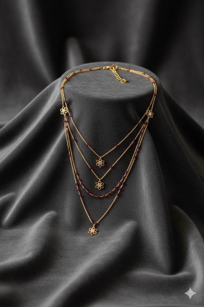 Fine One Necklace with Rubylite and Sustainable Materials