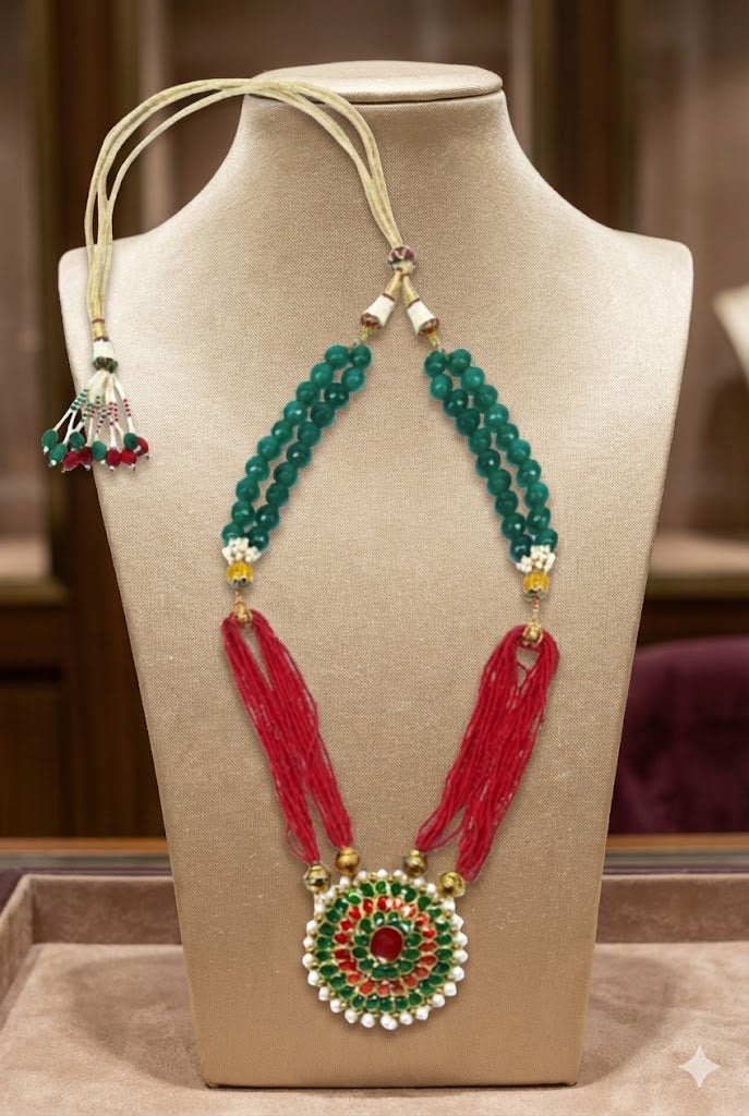 Victoria Necklace - Handmade Brass with 18K Gold Plate, 60mm x 60mm Pendant