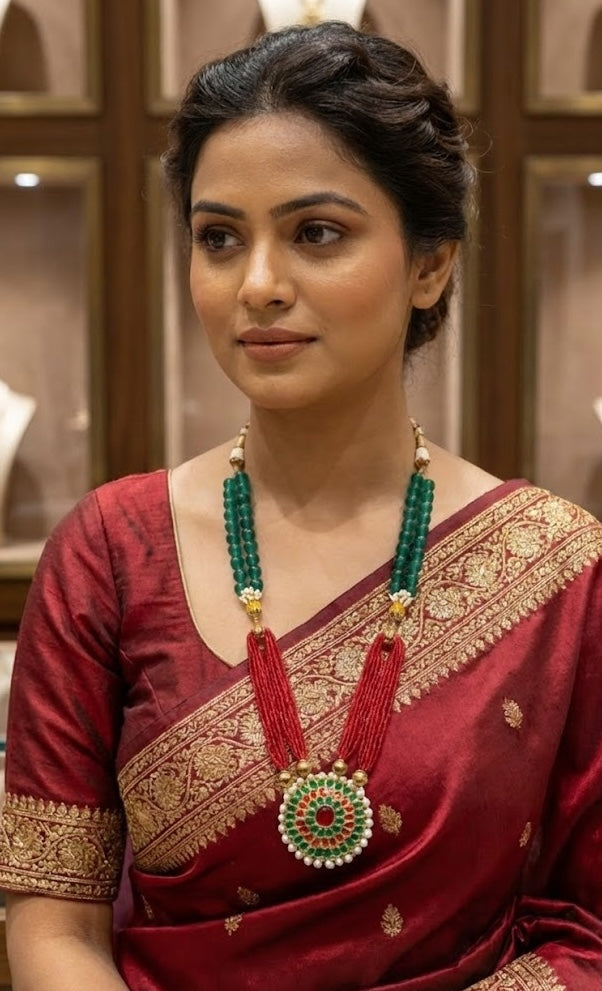 Victoria Necklace - Handmade Brass with 18K Gold Plate, 60mm x 60mm Pendant