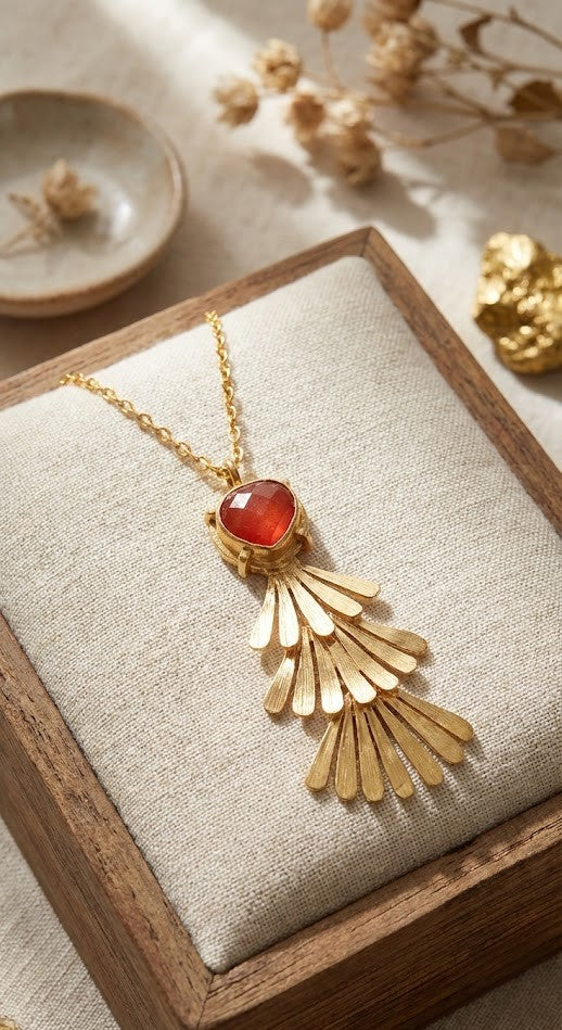 Fringe Fan Necklace