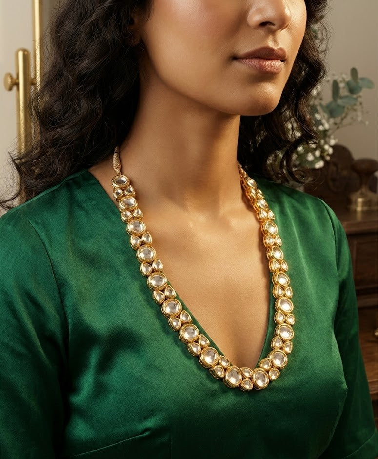 Falak Necklace with Polki Aesthetic