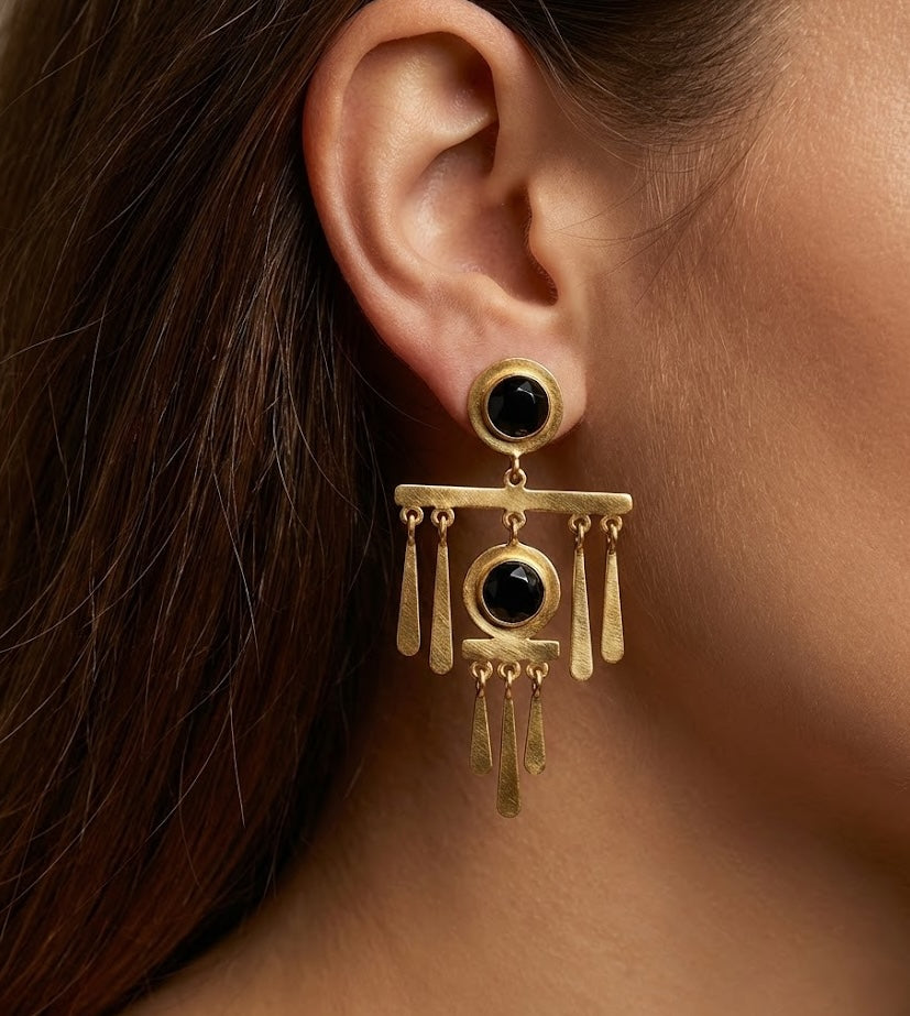 Fringe Egyptian Earrings