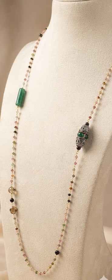 Eternal Gem Symphony Long Chain Necklace