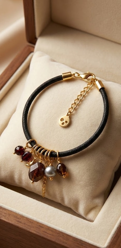 Love bracelet Radiant Fusion  in Ruby and Tourmaline 36mm