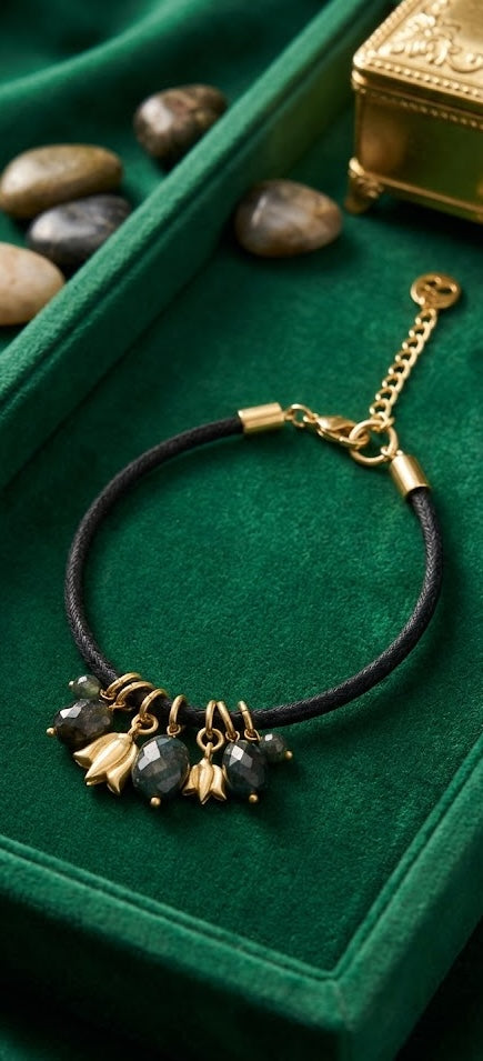 Love bracelet Midnight Elegance  in Black Onyx 21mm