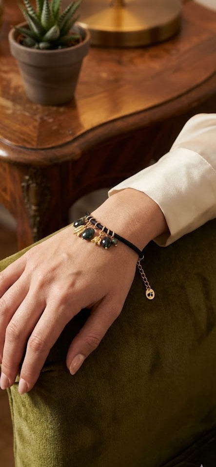 Love bracelet Midnight Elegance  in Black Onyx 21mm