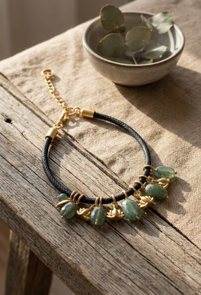 Bracelet Tranquil Grace  in Jade 22mm