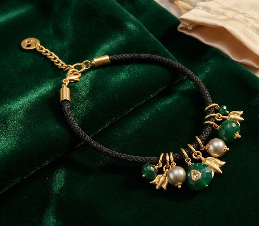 Rakhi Sunlit Shadow Necklace in Onyx, Citrine, and Pearl