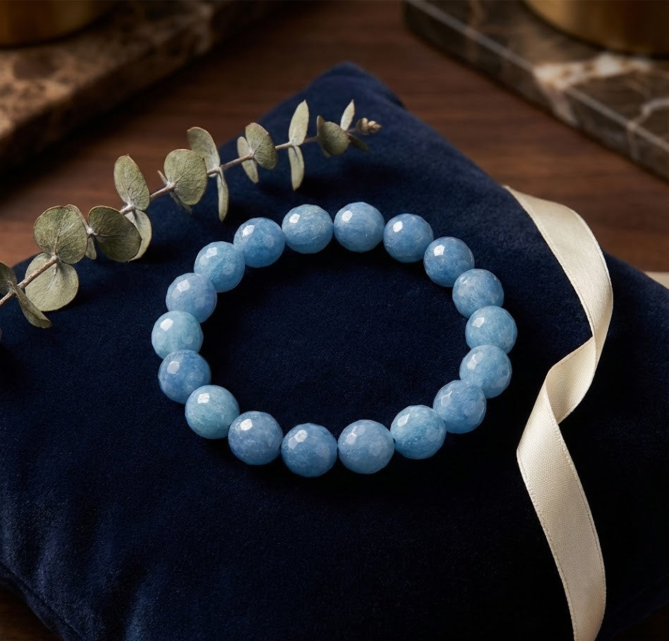 Eco-Friendly 18K Gold-Plated Bracelet with Natural Stones