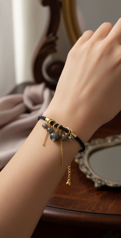 Love bracelet Mystic Aura  in Labradorite 37mm