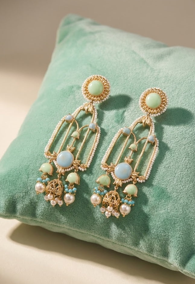 Handmade Earrings – Jannat Style Enhanced with 22K Gold Plate