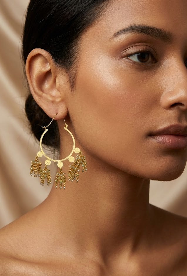 22K Gold Handmade Jannat Bali – A Touch of Opulent Style