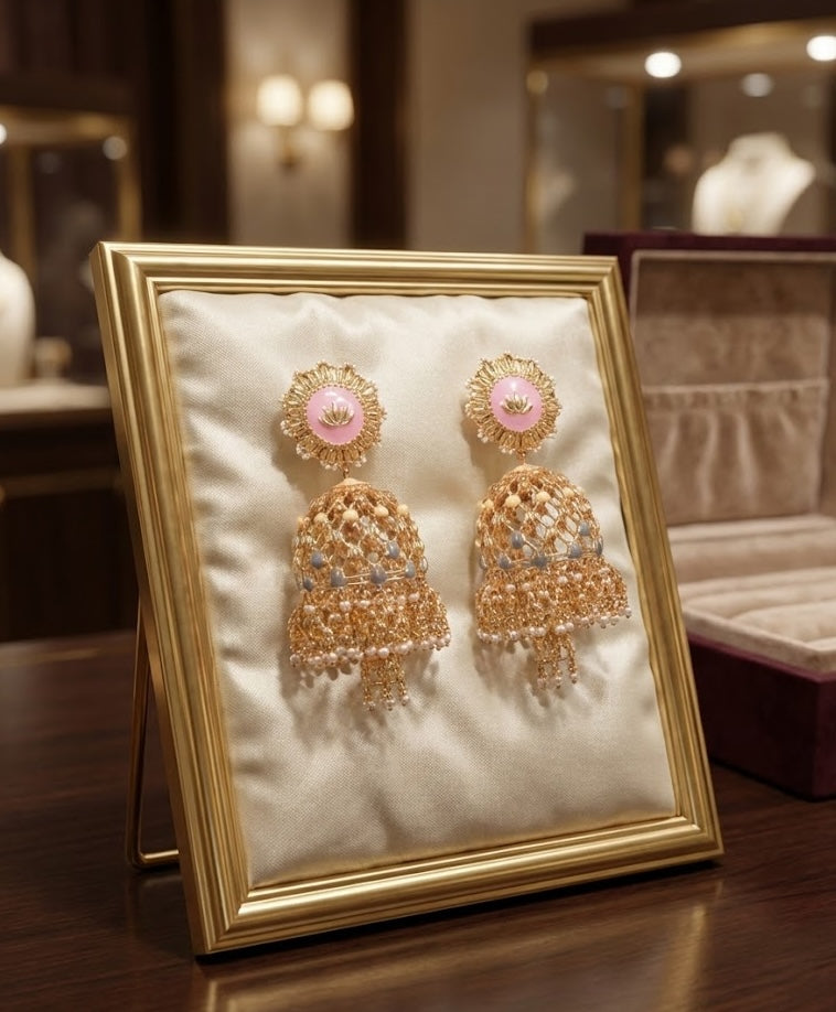 Artisan Jannat Earrings – Crafted with a Premium 22K Gold-Plated Finish